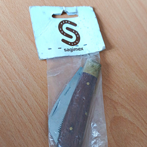 Altes hufmesser mit gebogener - mit,